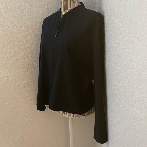 Co&Eddy Short Collar Black Zip Up Blazer | Sz Med - Picture 6 of 7
